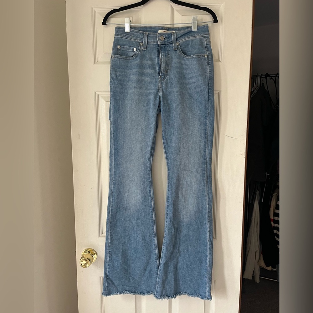 Levi's Light Blue High-Rise Flare Jeans
